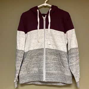 Doublju Zip Up Sweatshirt Hoodie